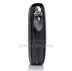 Men's Leather Wallet RFID, Multi Card Holder Zipping Pocket