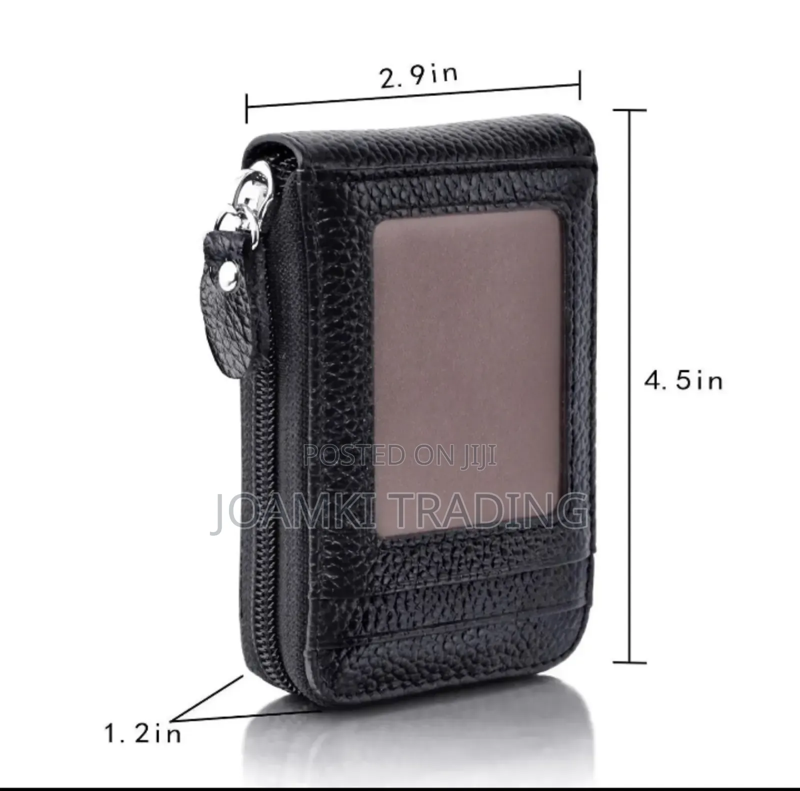 Men's Leather Wallet RFID, Multi Card Holder Zipping Pocket
