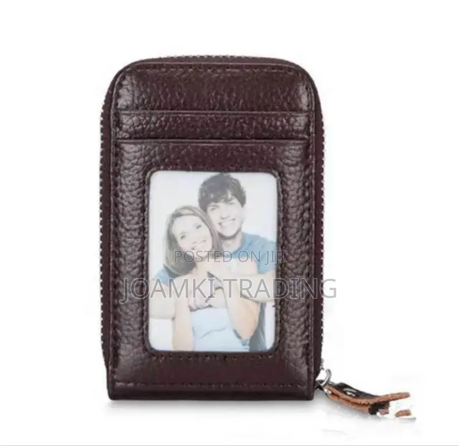 Men's Leather Wallet RFID, Multi Card Holder Zipping Pocket