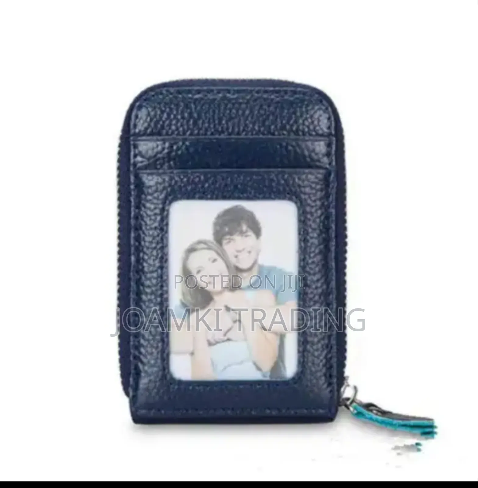 Men's Leather Wallet RFID, Multi Card Holder Zipping Pocket
