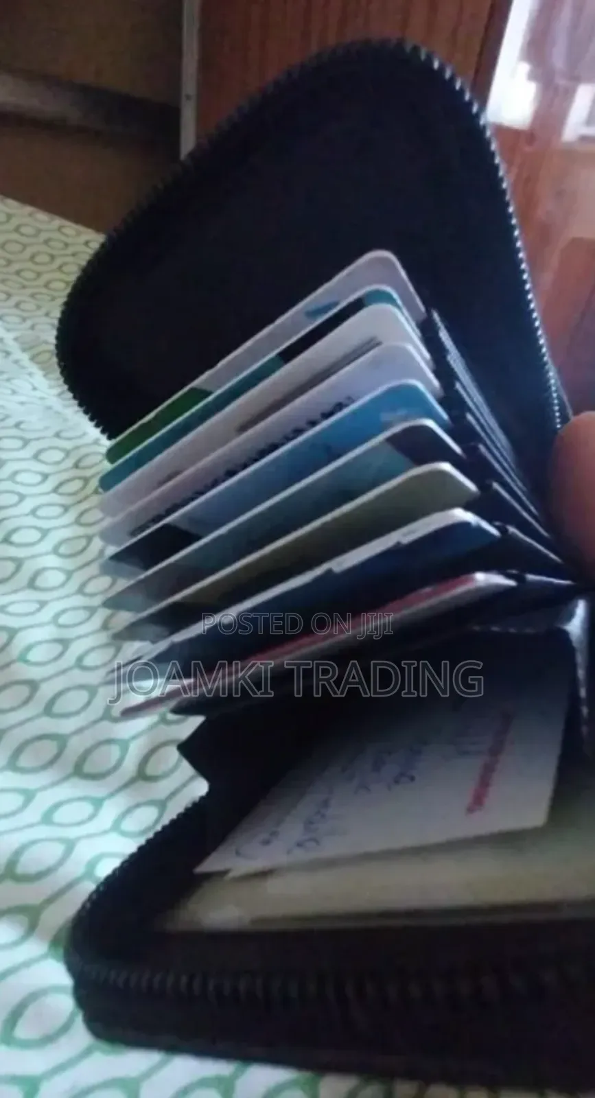 Men's Leather Wallet RFID, Multi Card Holder Zipping Pocket