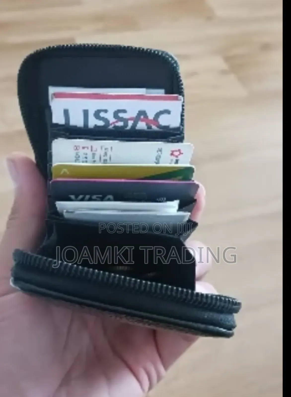 Men's Leather Wallet RFID, Multi Card Holder Zipping Pocket