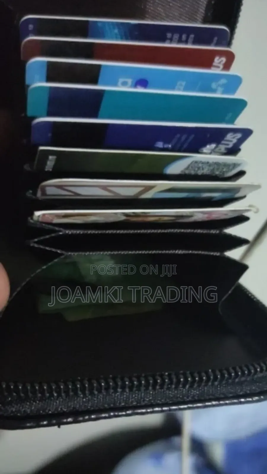 Men's Leather Wallet RFID, Multi Card Holder Zipping Pocket