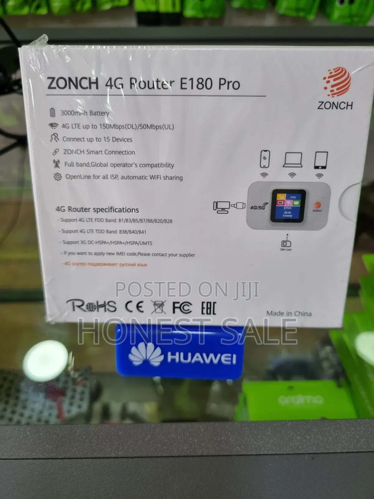 ZONCH 4g/5g Mobile Wifi LCD Pocket Router