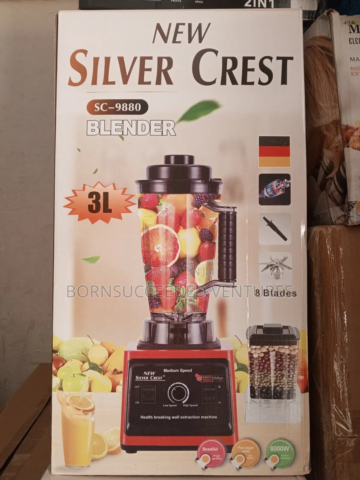 New Silver Crest Blender 8000watts