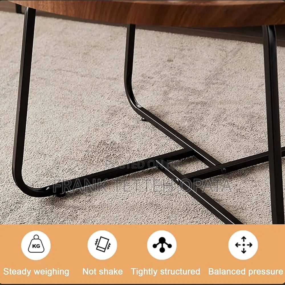 2 in 1 Center and Coffee Wooden Table Set
