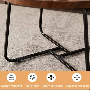 2 in 1 Center and Coffee Wooden Table Set