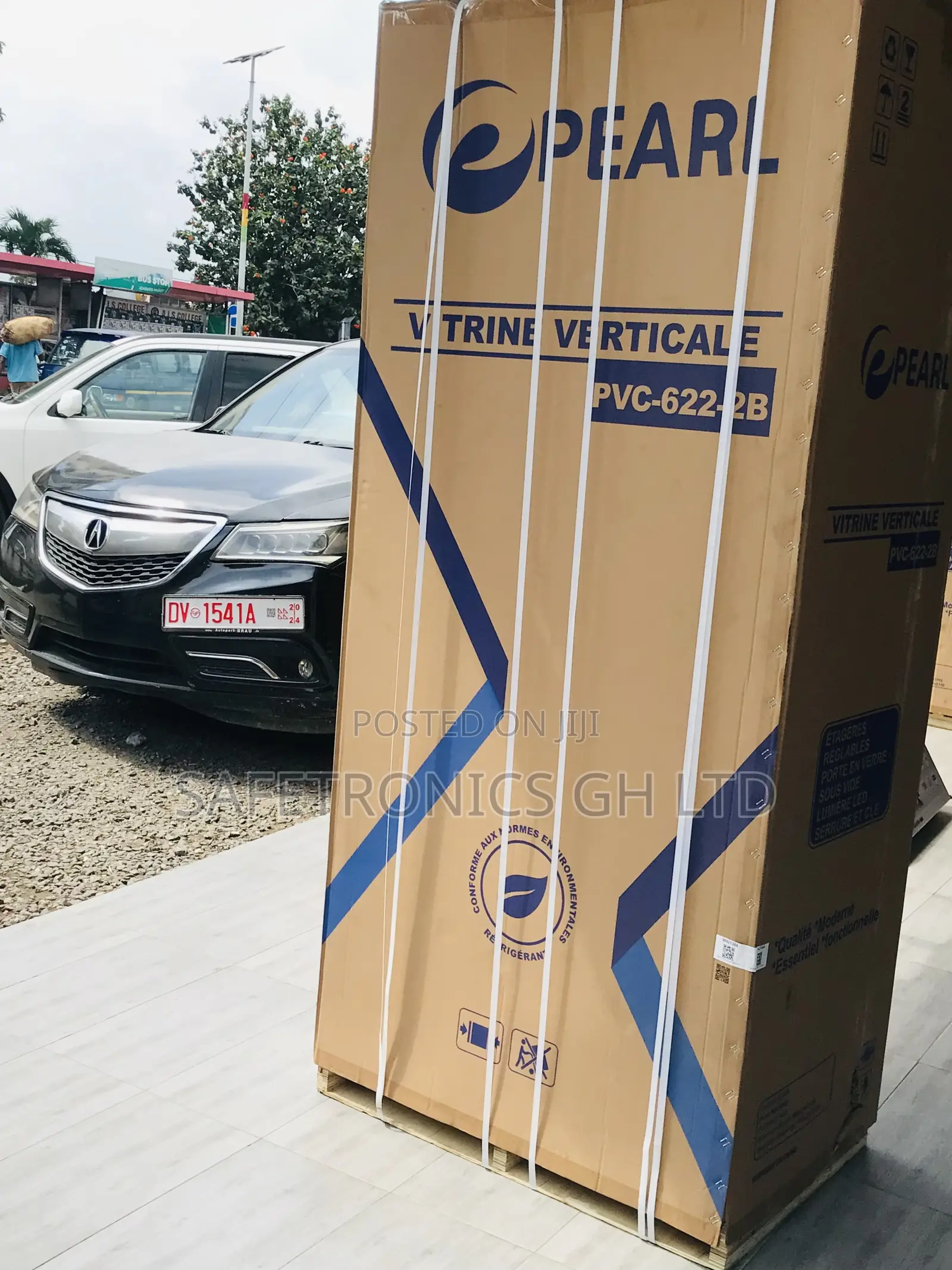 Fast Cooling ~<< Glass Door 2 PVC-622-2b Pearl Fridge 
