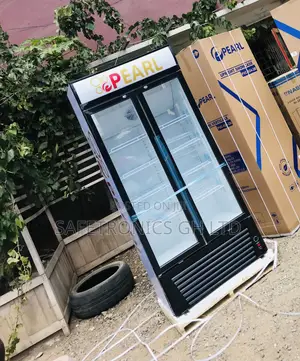 Adorable Pearl Glass Display PVC-622 Doubledoor Fridge 