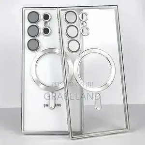 Transparent Magsafe Case for Samsung Galaxy S24 S23 Ultra