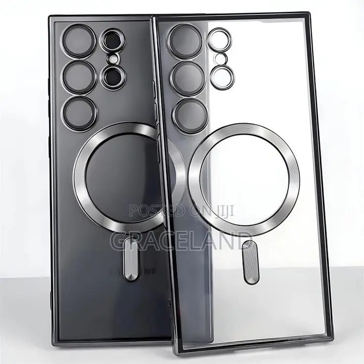 Transparent Magsafe Case for Samsung Galaxy S24 S23 Ultra