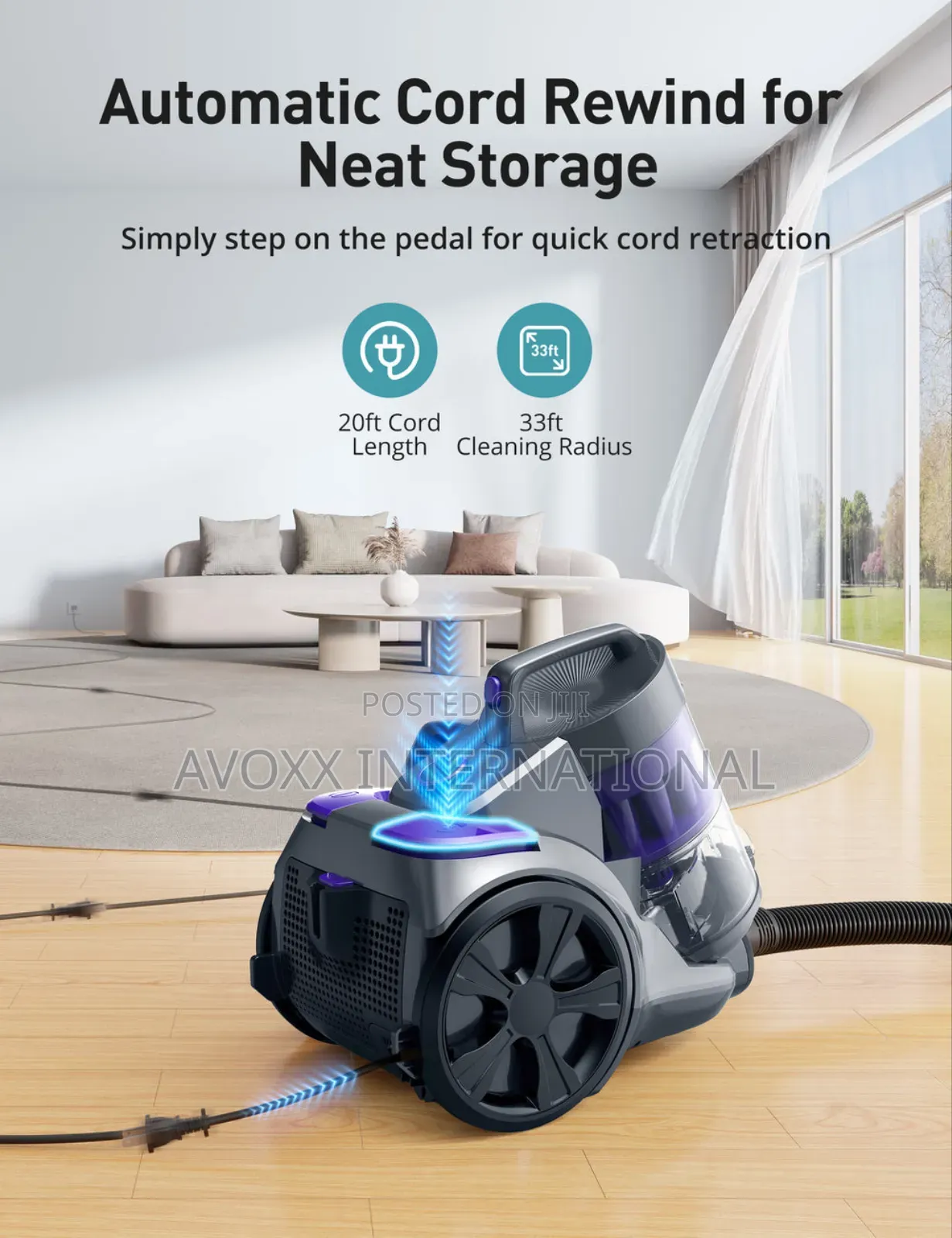 ASPIRON Canister Vacuum Cleaner CA033 5-Stage Filtration