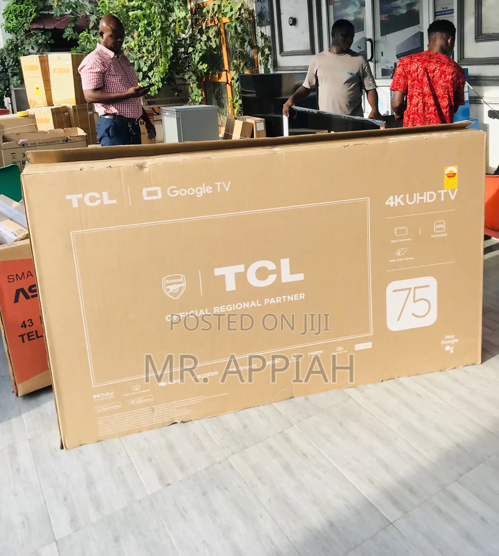 Choose TCL 75 Inch HDR Frameless Google Television .