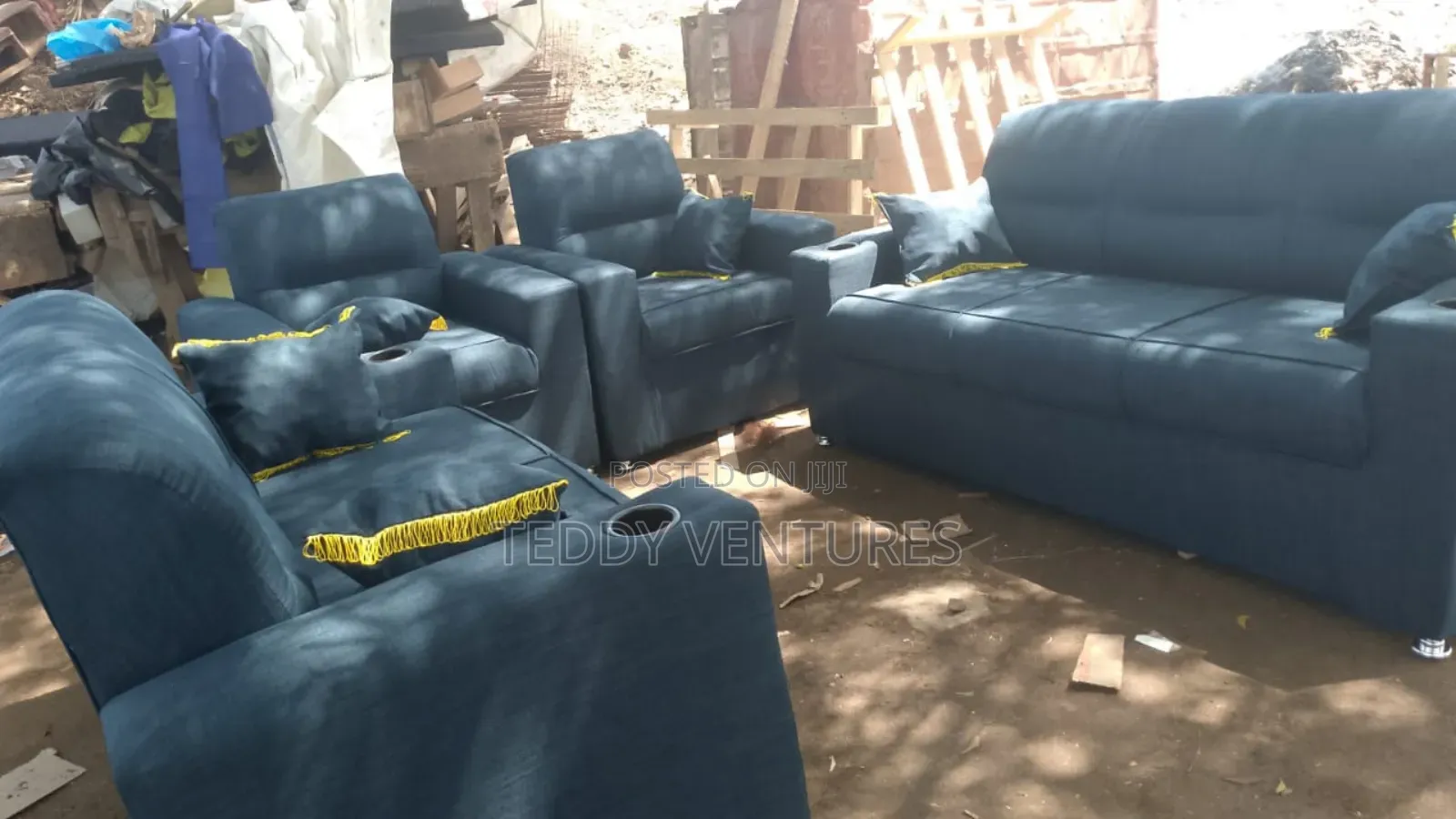 Quality Utv Sofa Set With Cupholder N Armrest(Free Delivery)
