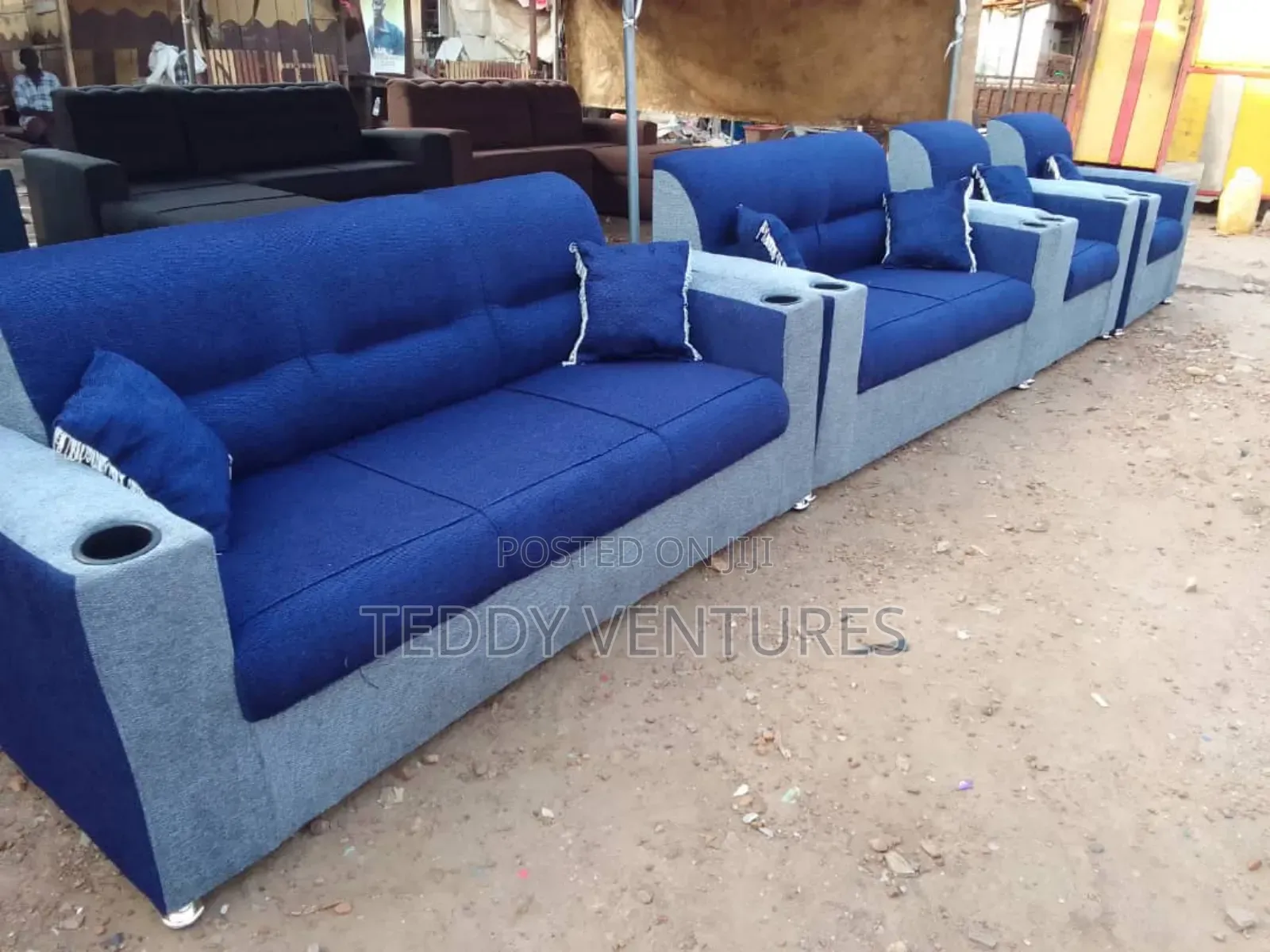 Quality Utv Sofa Set With Cup Holder ( Free Delivery)