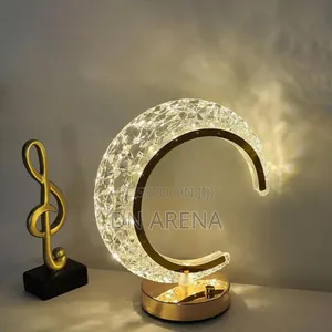 Acrylic Stars Moon Bedside Lamp Touch and Dimmable