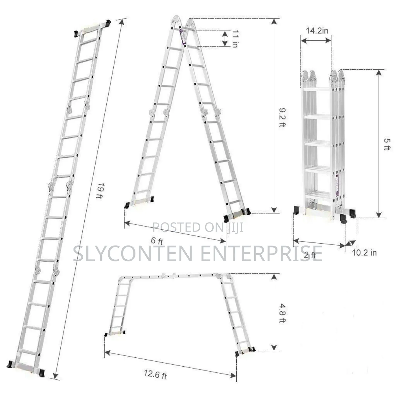4x4 Steps Foldable Ladder