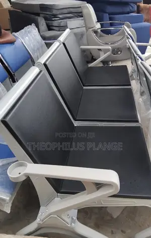 3 In 1 Cushioned Waiting Chair , Customer Chair