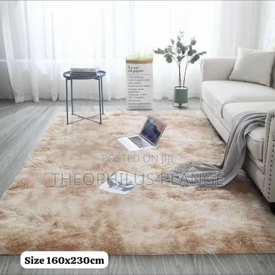 Fluffy Fur Carpet.120x230 Pink