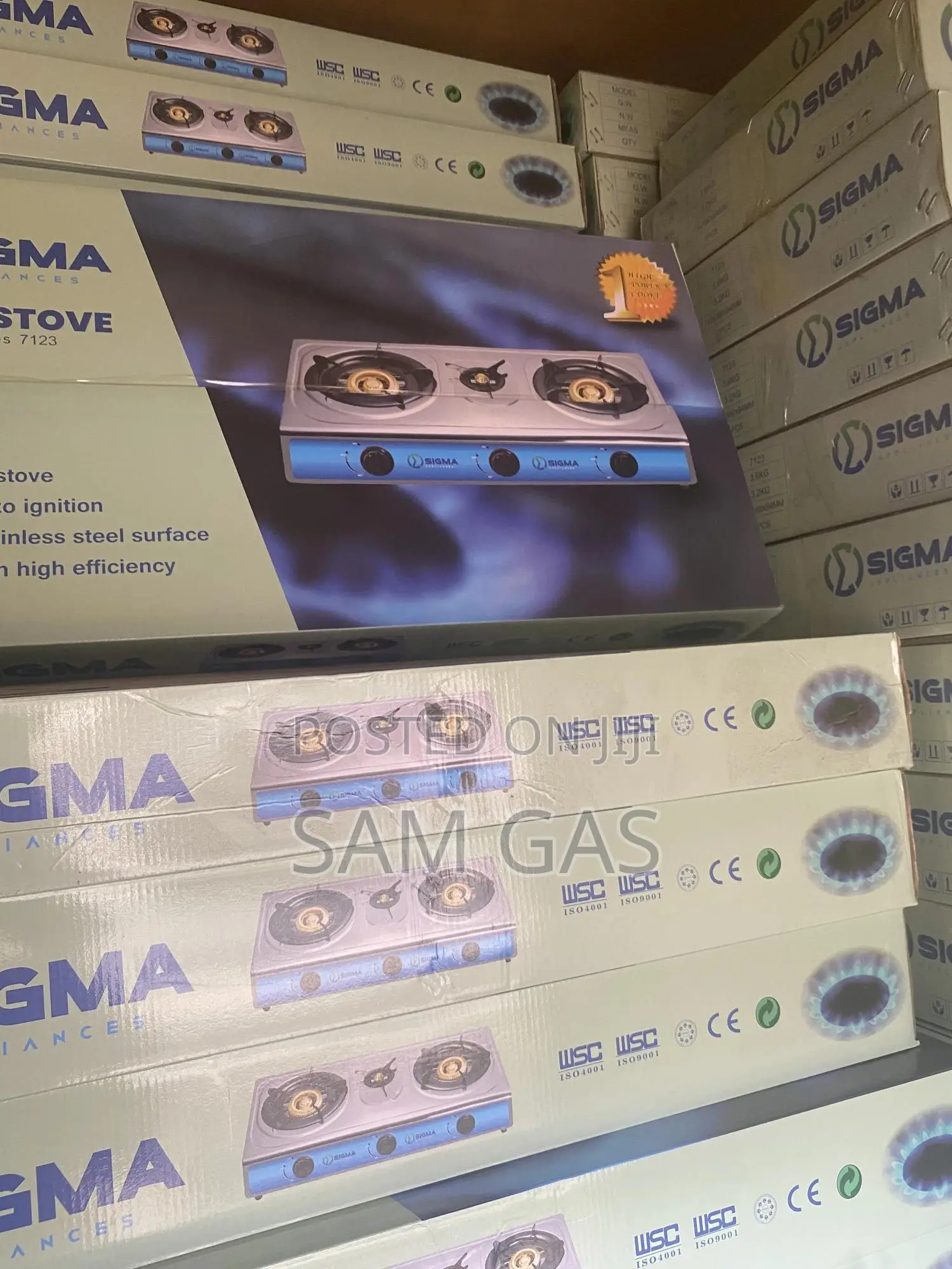 3 Burner Table Top Automatic Stoves