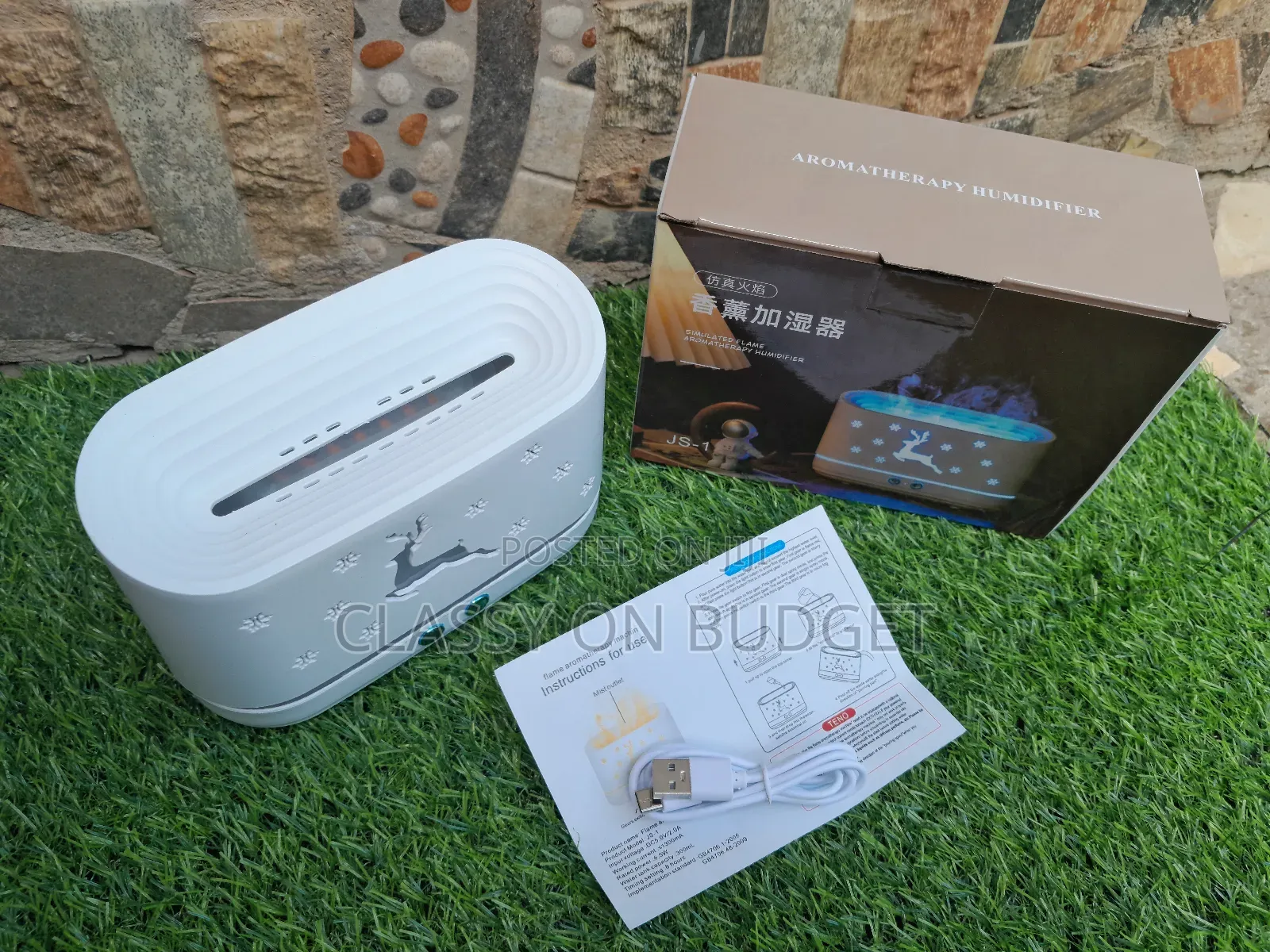 Stimulated Flame Aromatherapy Humidifier/ Diffuser