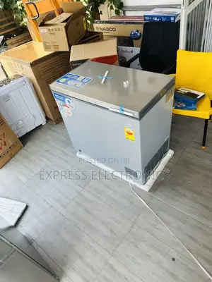 Ultra Modern Slim Grey Chest Freezer 200L Nasco