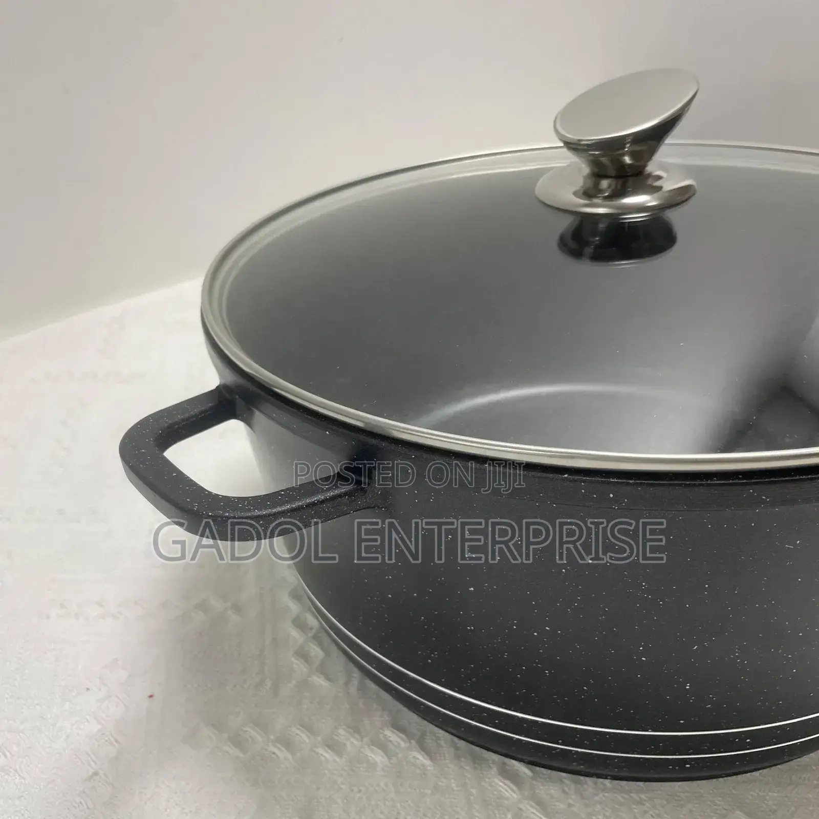 Large Nonstick Cookware Set 8l, 12l, 16l, 22l Induction Base