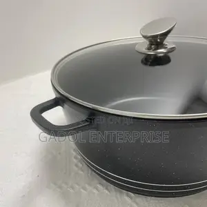 Large Nonstick Cookware Set 8l, 12l, 16l, 22l Induction Base