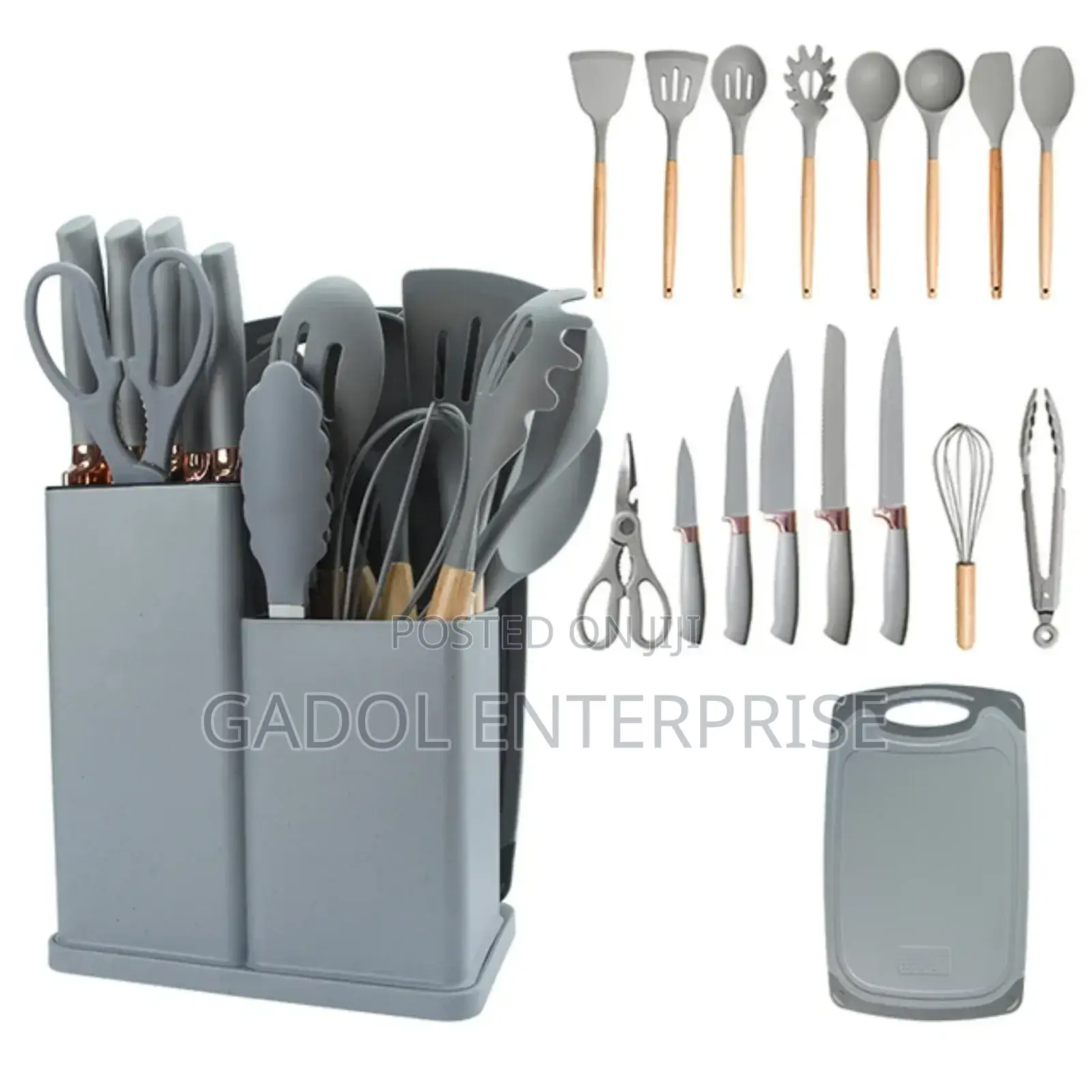 19 Pieces Silicone Ladle Set