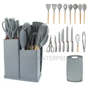 19 Pieces Silicone Ladle Set