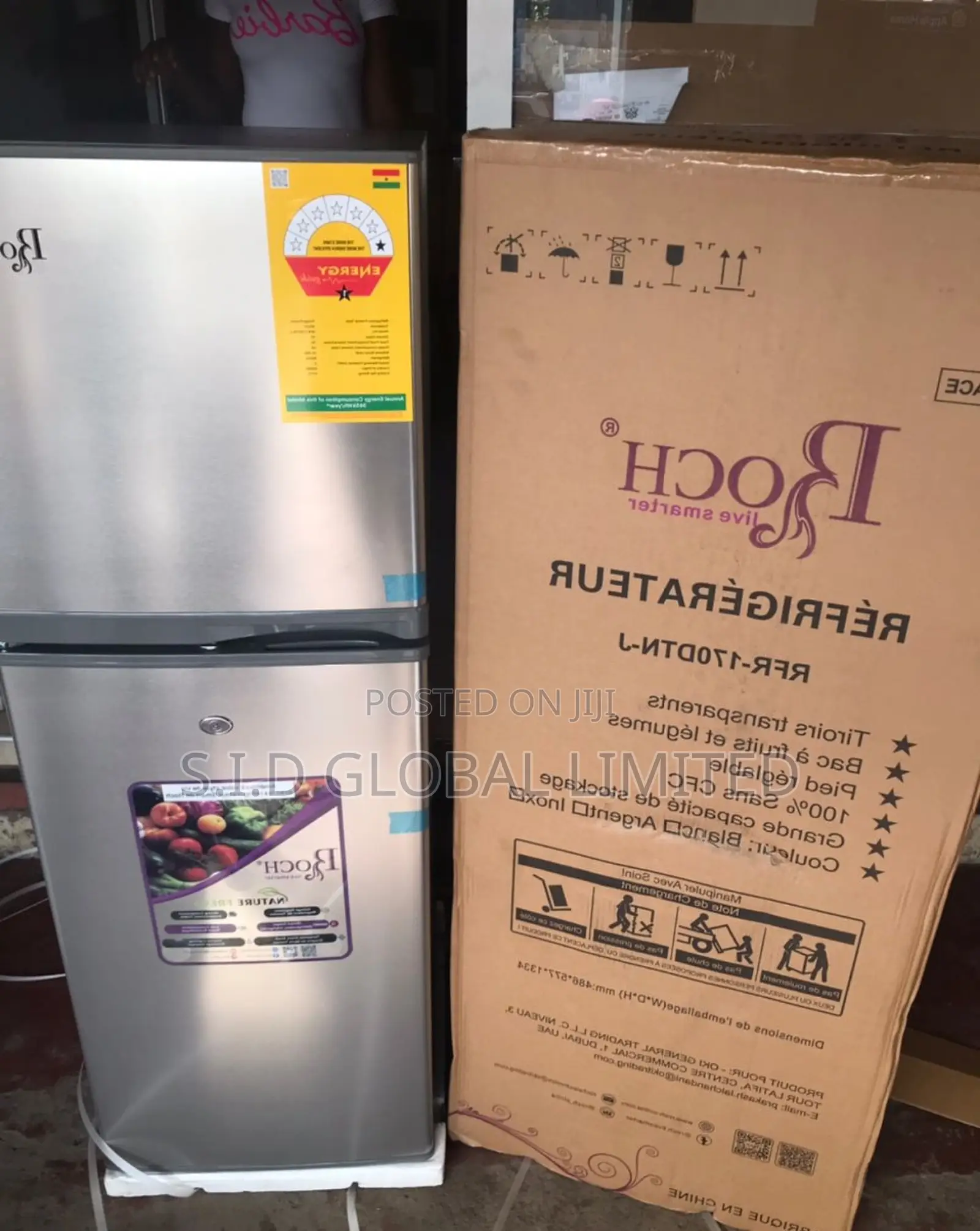 Stay Fresh With Roch 138L Double Door Fridge