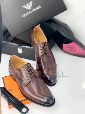 Giorgio Armani Polished Derby Shoes for the Modern Men