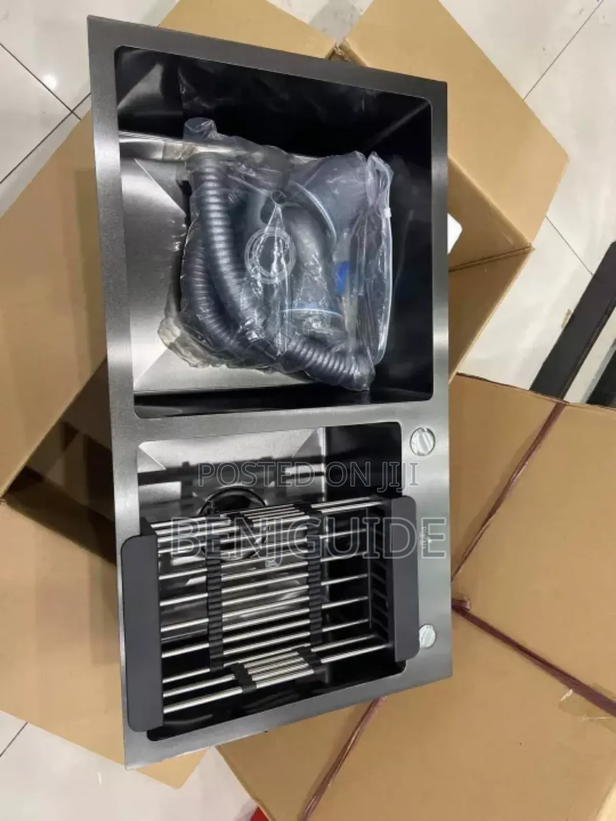 Nano Black Finished Kitchen Sink / Double Tub/Double Bowl
