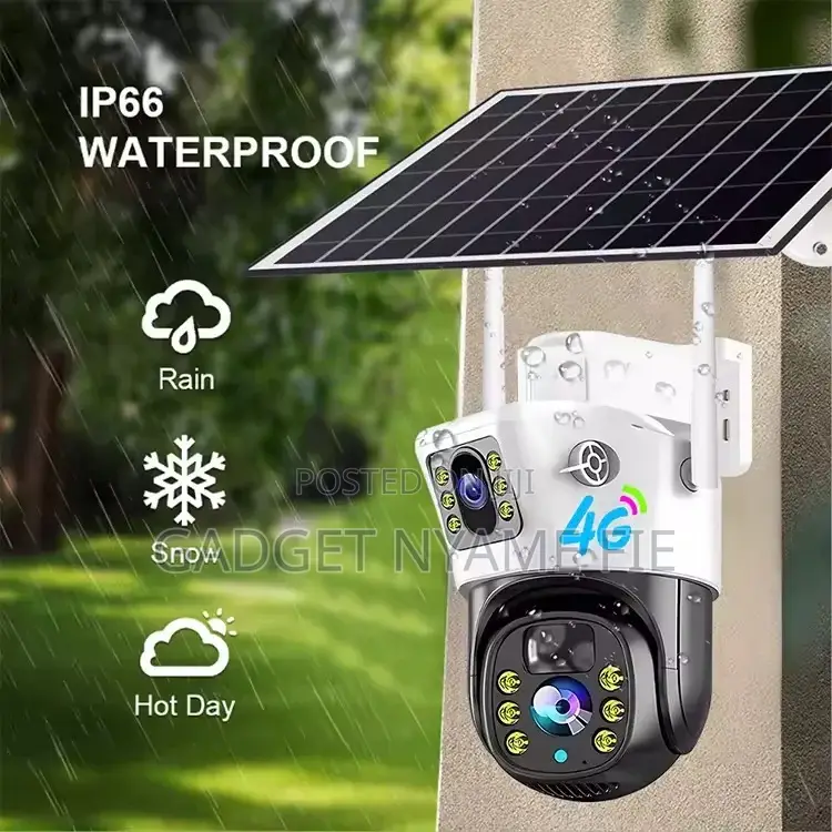 4G SIM Card Solar Powered CCTV Camera