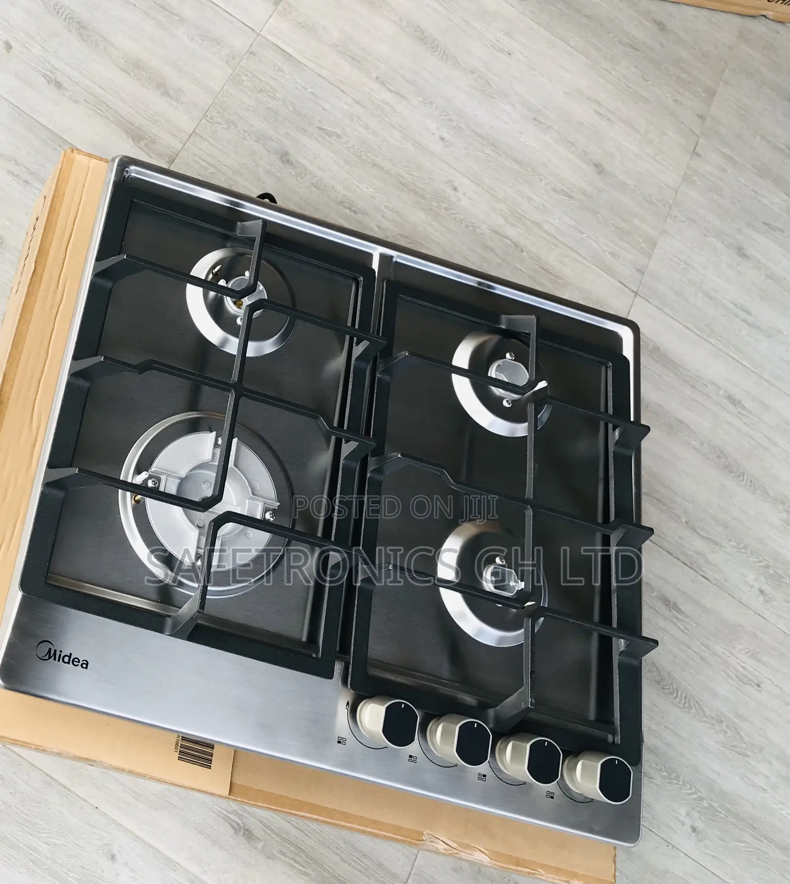 Get Authentic Midea 4 Gas Hobs in-Built Cooker 60cm
