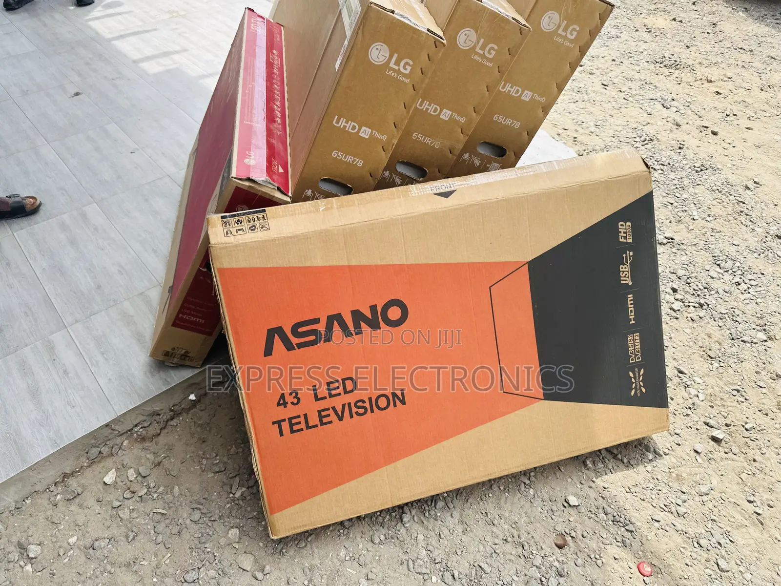 Sleek,Modern Design Asano Smart Satellite 43”Television