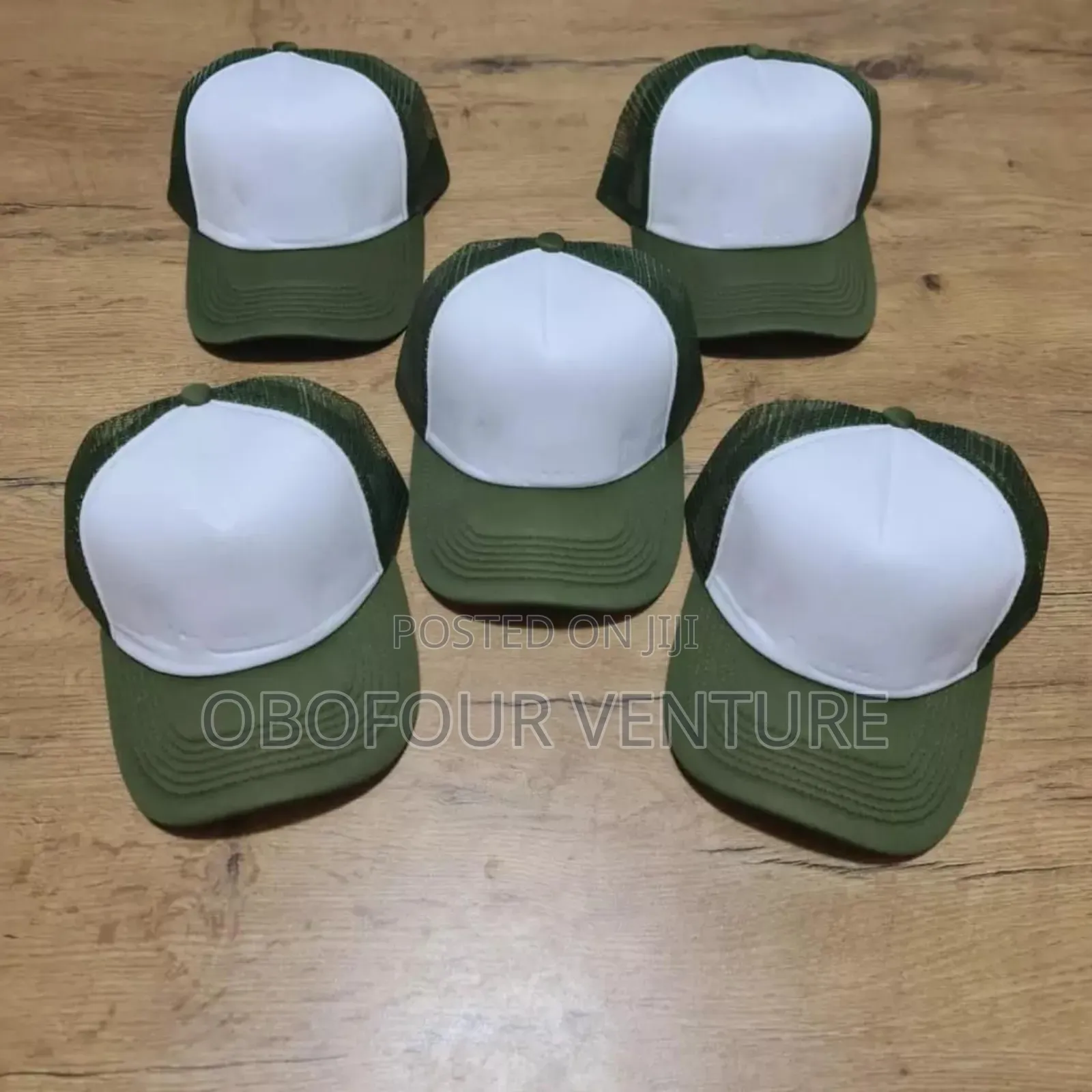 Two Tone Military Green Trucker Caps and Full Color Military