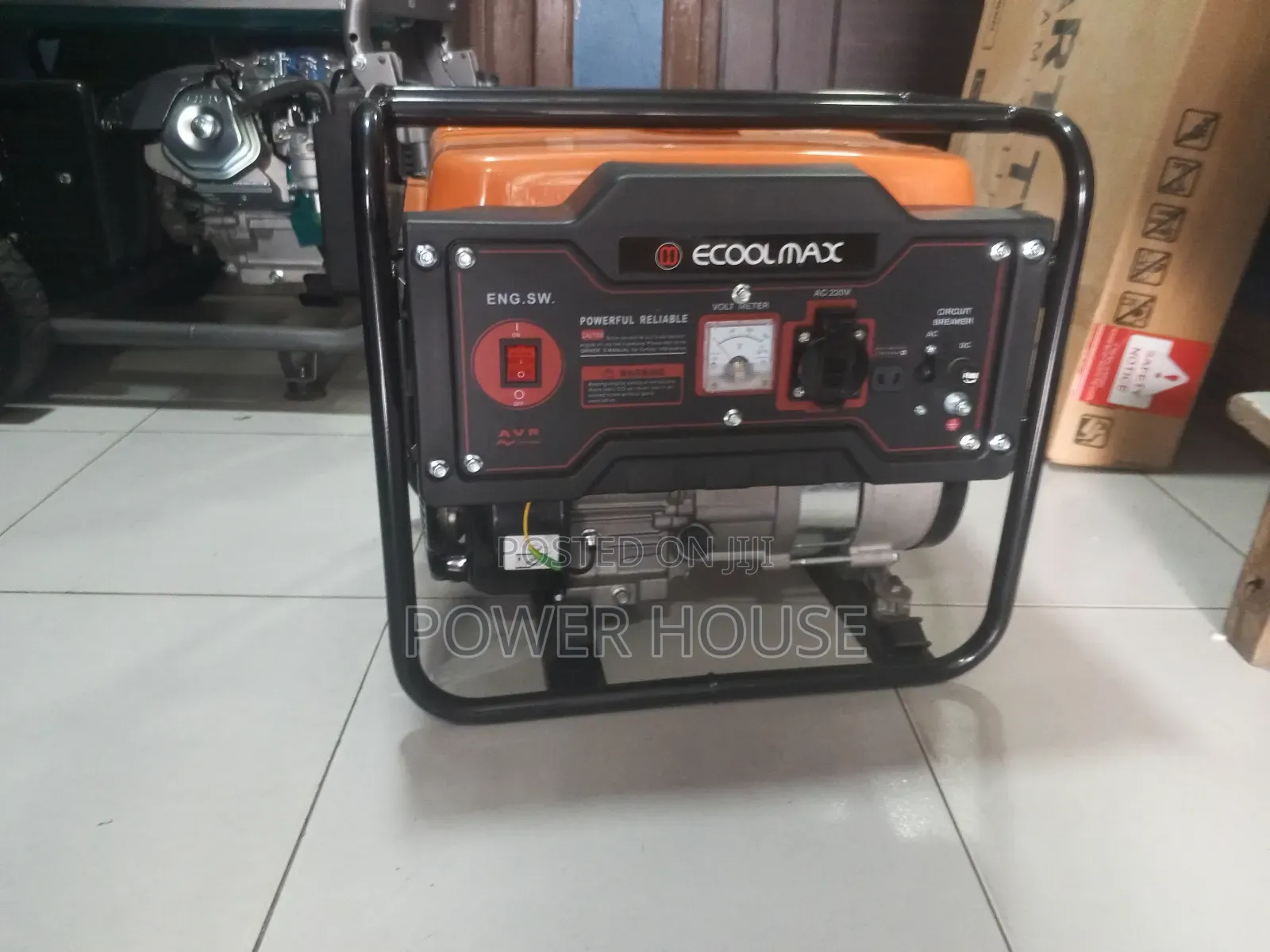 Ecoolmax Generator 4.0kva Silent Petrol Pullstart Generator