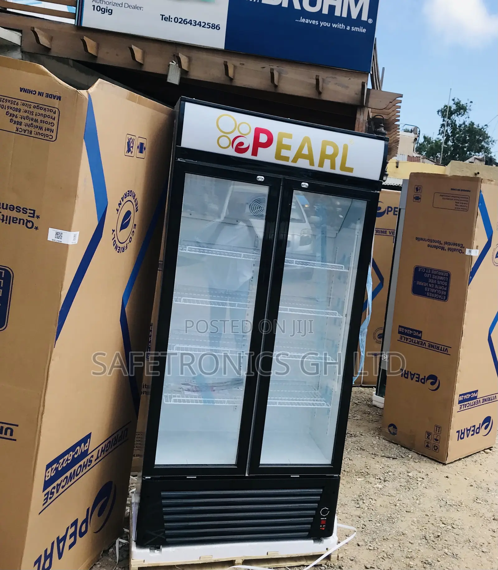 Get Discount on Display Pearl PVC-622 Glass Fridge~