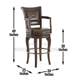 Steve Silver Antoinette PU Swivel Bar Chair, 2 Sets