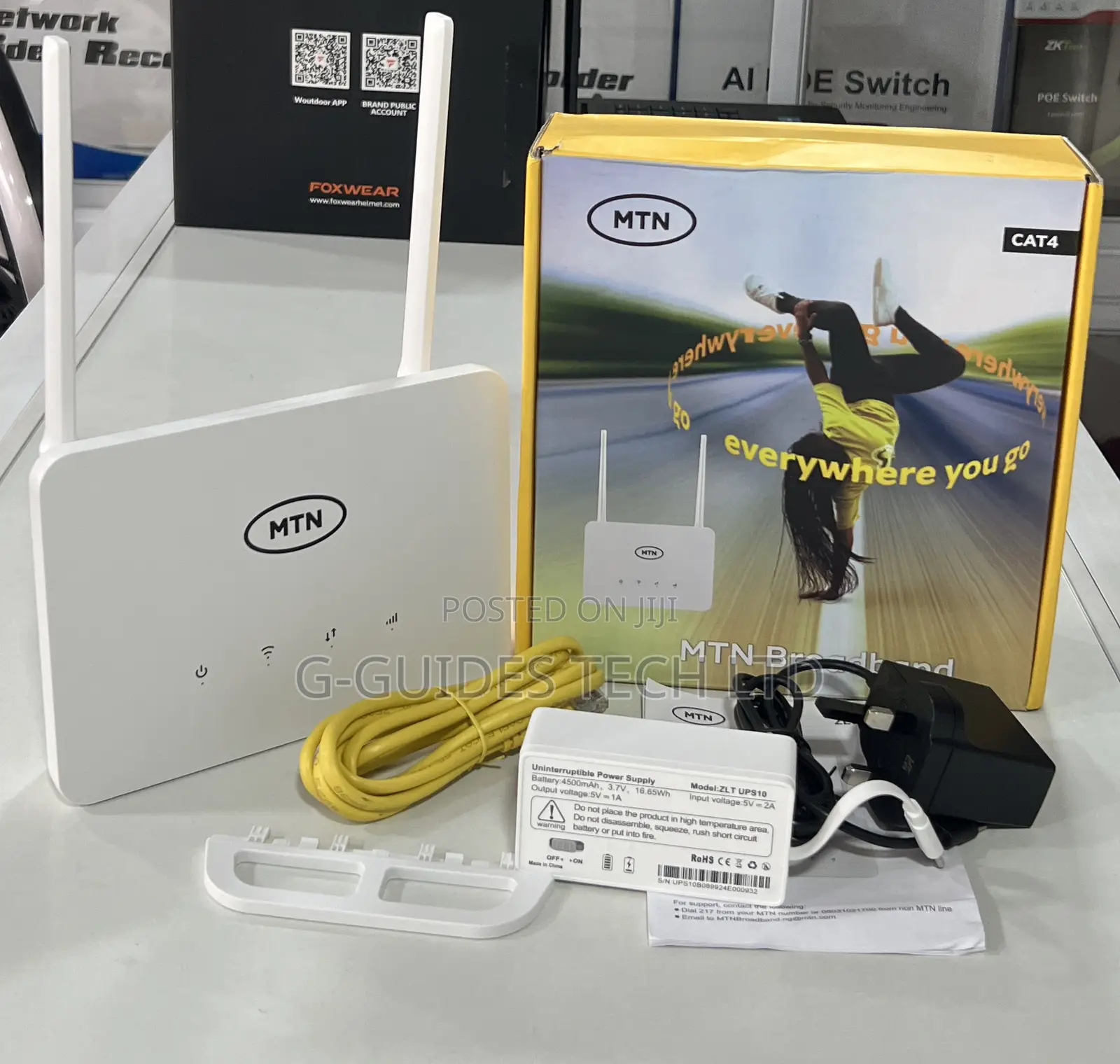 MTN 4G Universal Router 300mbps (Zlt-t30d) With Power Bank