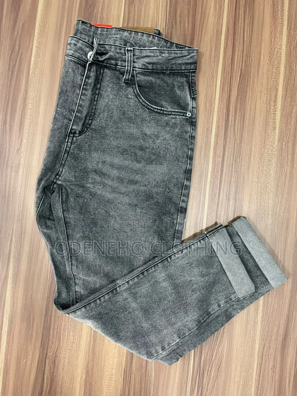 Classic Plain Jeans Trousers