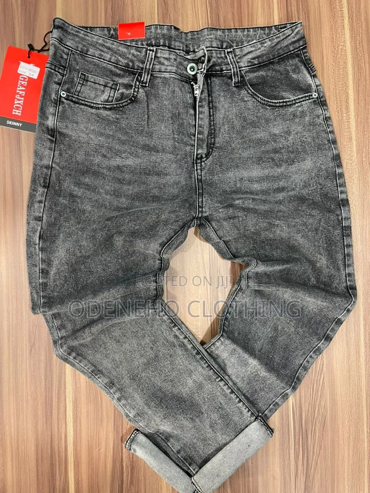 Classic Plain Jeans Trousers