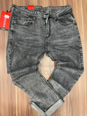 Classic Plain Jeans Trousers