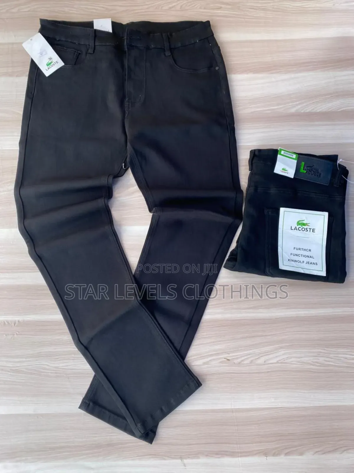 Plain Black Jeans Trousers