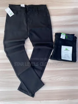 Plain Black Jeans Trousers