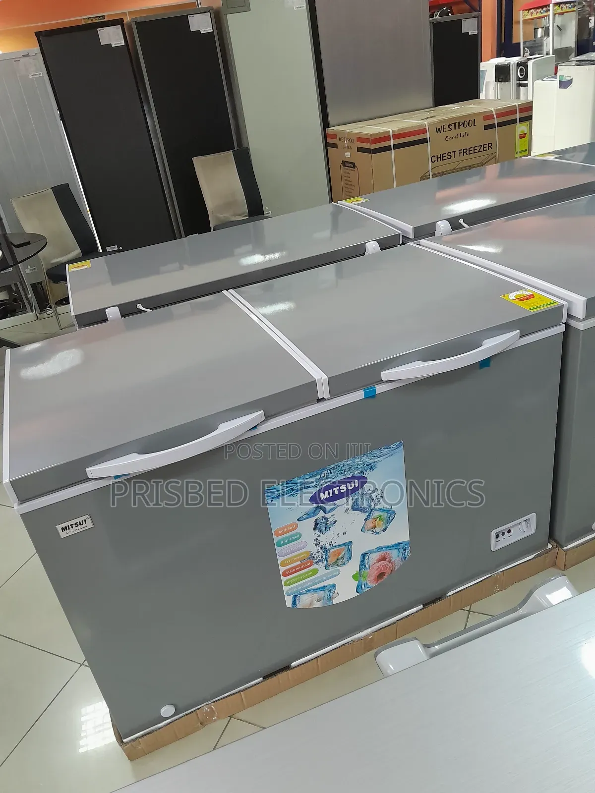 **MITSUI Durable Double Door Freezer 358 Litres