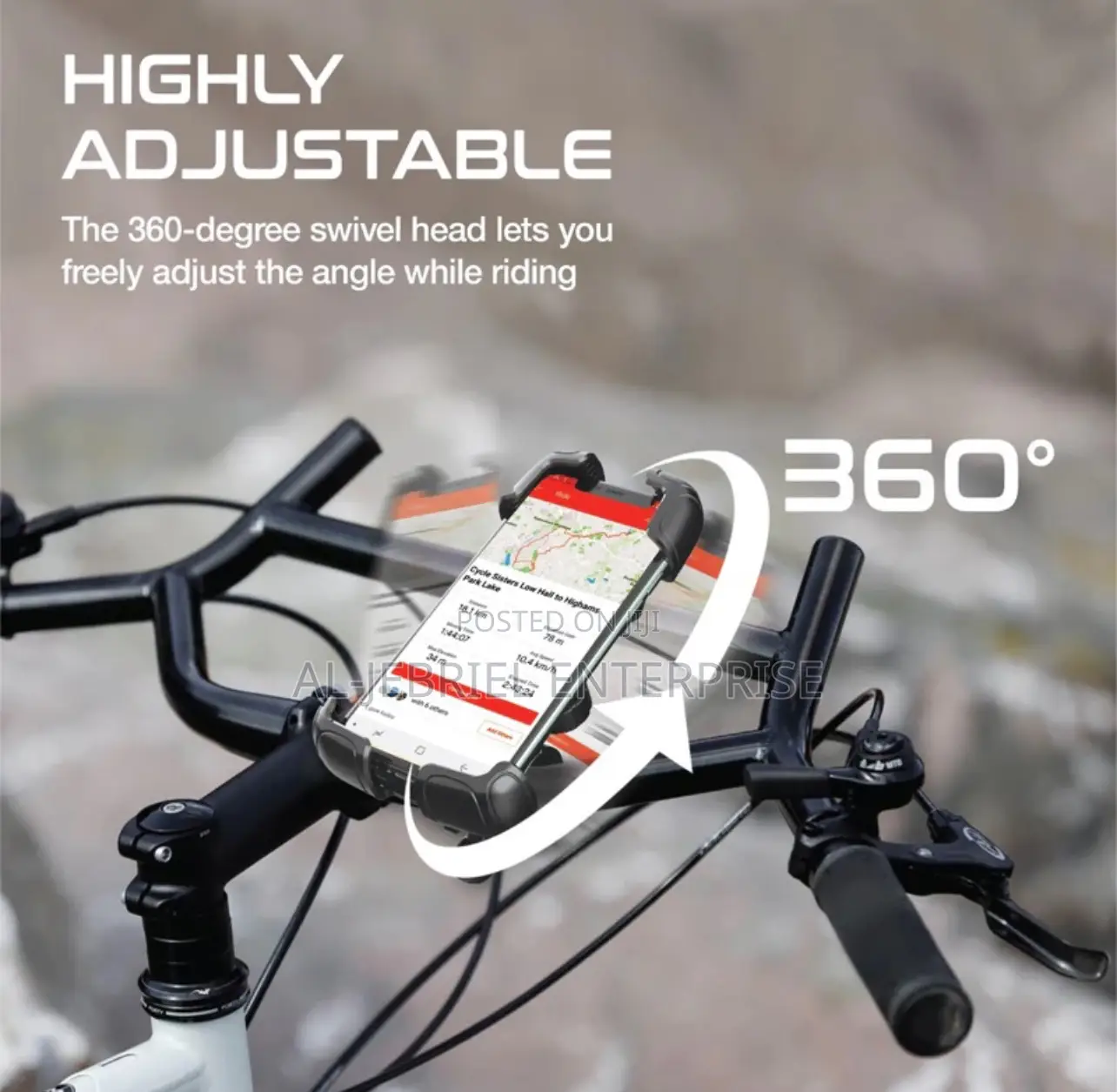BIKEMOUNT BLACK PROMATE Quick Mounting Smartphone Bikemount