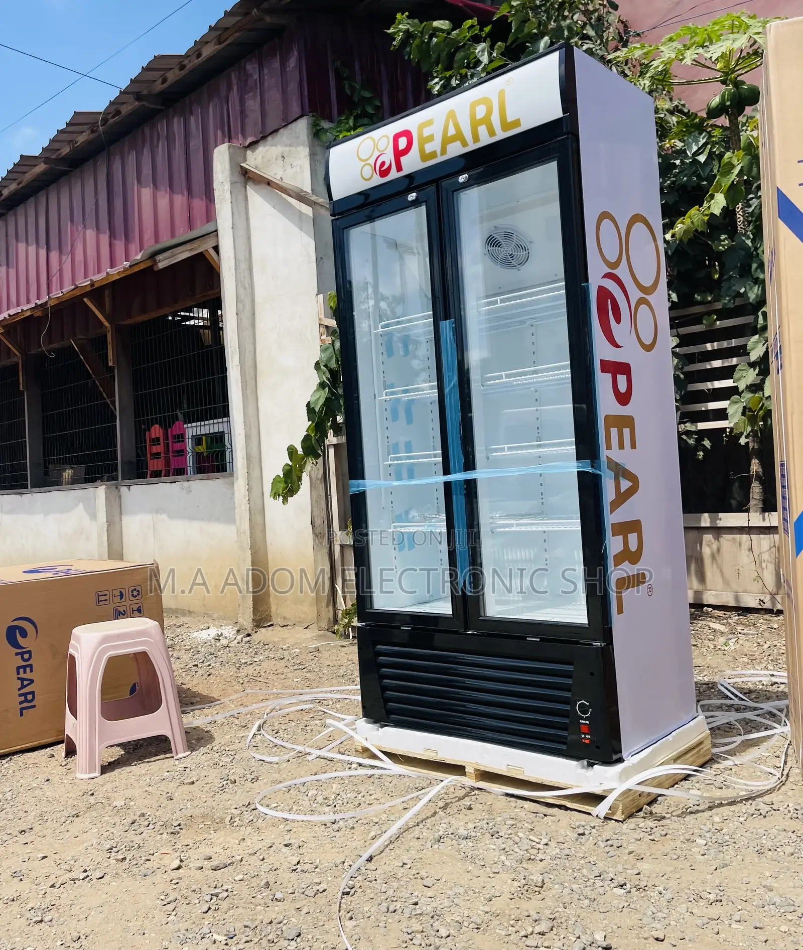 Fast Chilling Pearl PVC-622 2 Door Display Fridge 