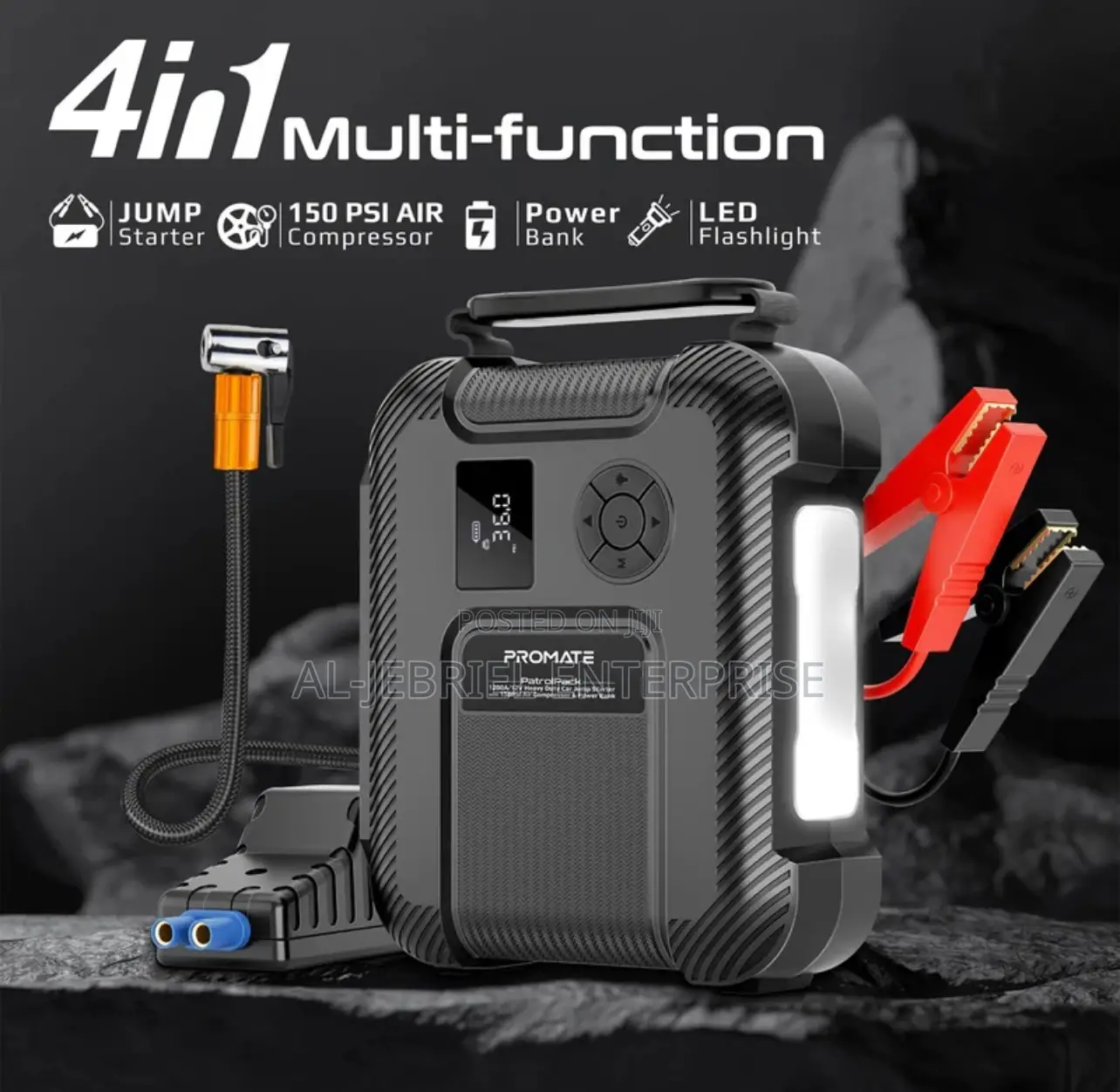 PROMATE PATROLPACK Promate 1200a/12v Jump Starter Powerbank